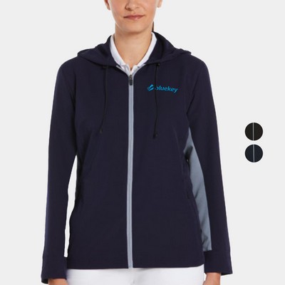 PERRY ELLIS® Water Repellent Women's Full Zip Jacket with Custom Logo